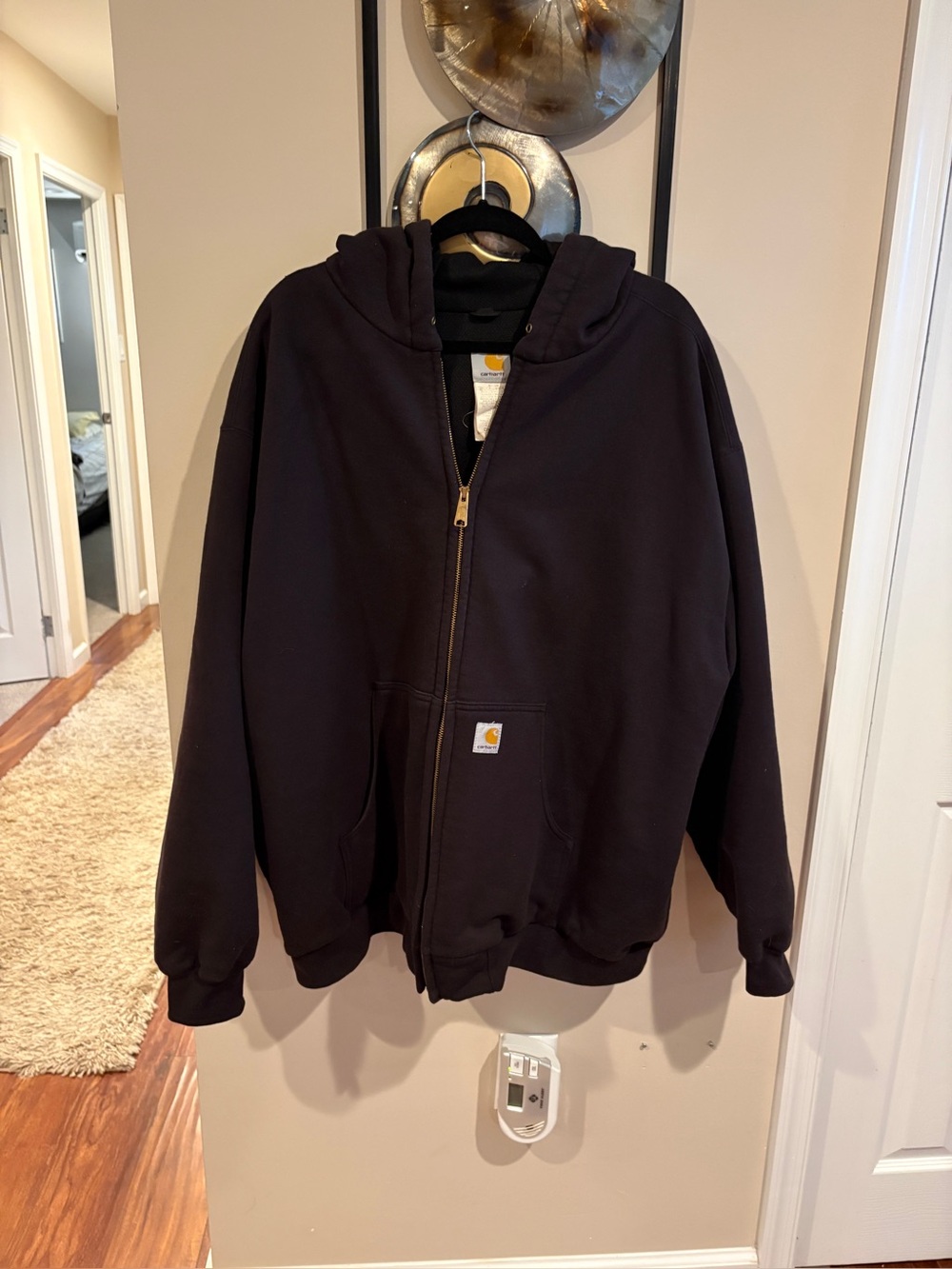 Carhartt men’s Black Full-Zip Hoodie Jacket